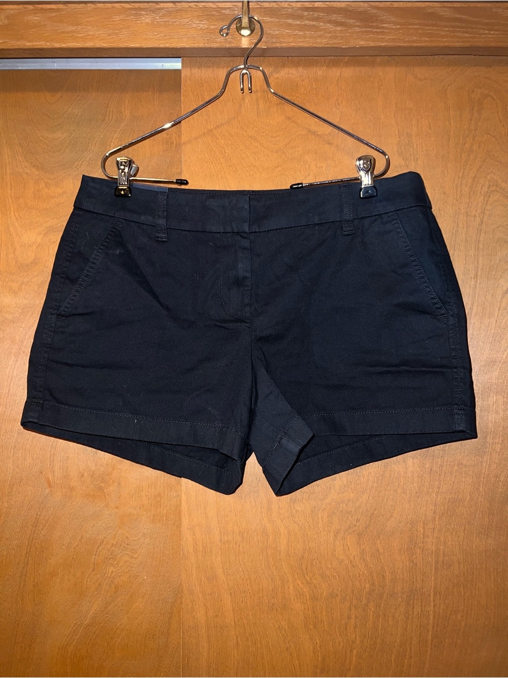 J. Crew Black Cotton Chino Shorts